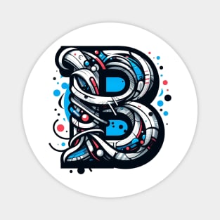 Letter B design graffity style Magnet